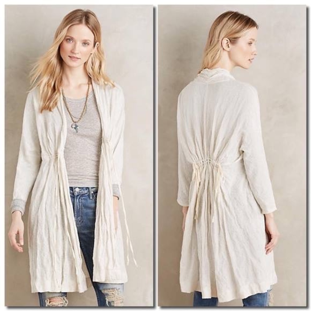 {Anthro}  Knitted & Knotted Crinkled Shimmer
